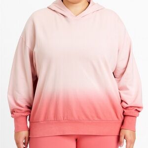 Gap XL Ombre Pink Hoodie ~24” PTP Cotton Blend
